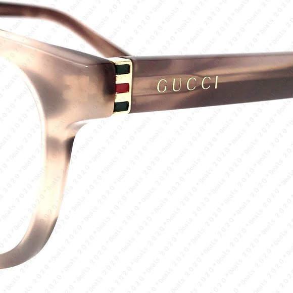 GUCCI Women’s GG0458OA 004 55mm Havana Gold Eyeglasses - Picture 7 of 9